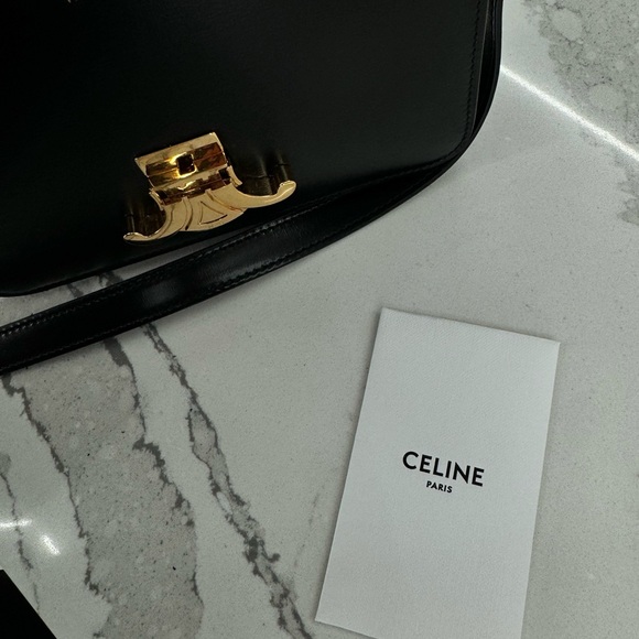 Celine triomphe bag teen black - Picture 5 of 8